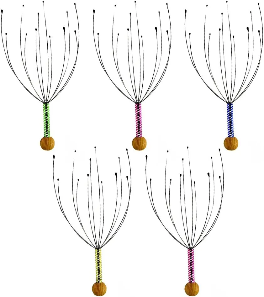 0253 Scalp Massagers, Handheld Head Massage Tingler, Scratcher for Deep Relaxation, Hair Stimulation and Stress Relief