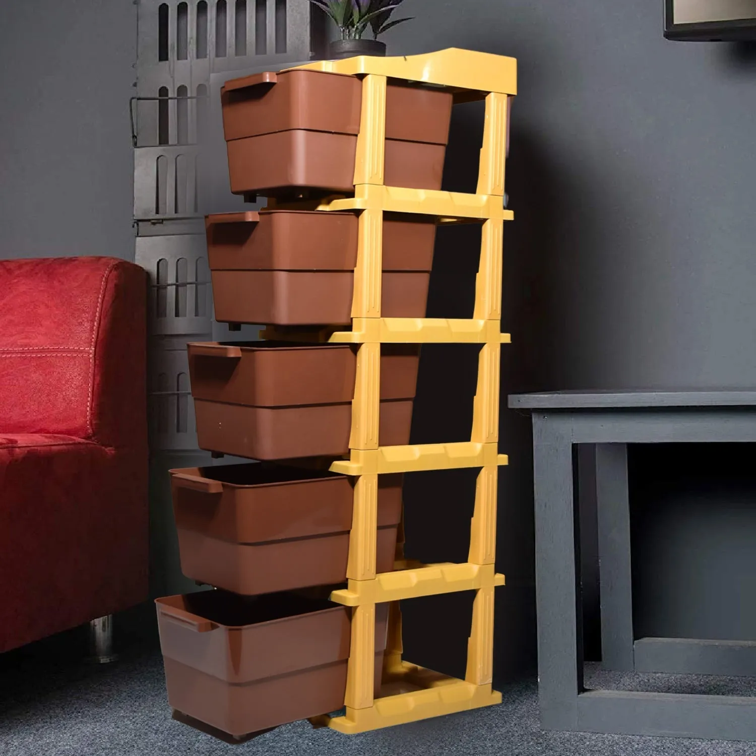 1151A 5 Tier Modular Drawer Used for storing different-different types of equipments and stuffs.