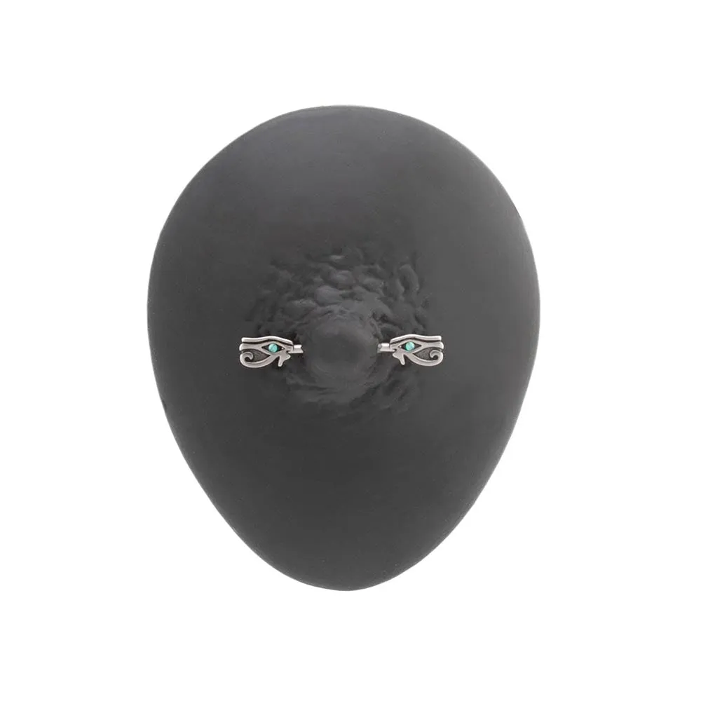 14g 13.5mm Eye of Horus Nipple Barbell — Price Per 1