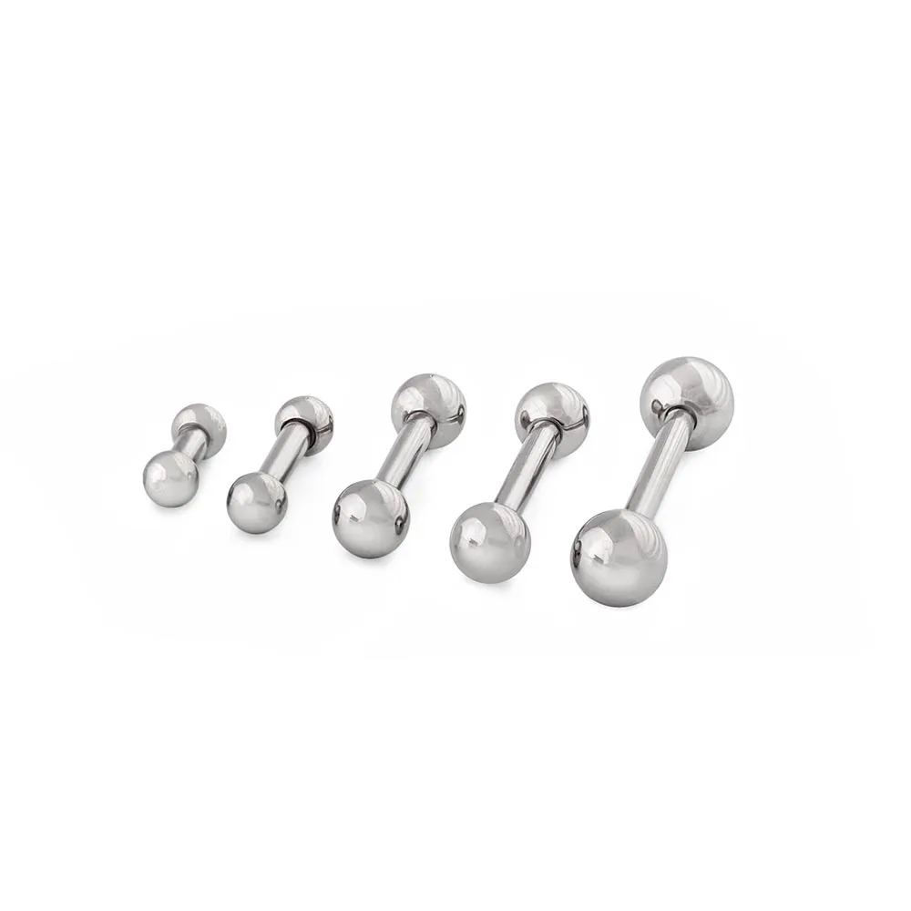 16g Internal Steel Straight Barbell — Price Per 1
