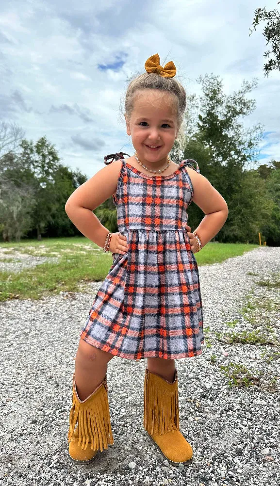 2 left! 3T & 4T ~ Jumper Dress ~ Cozy Fall Plaid