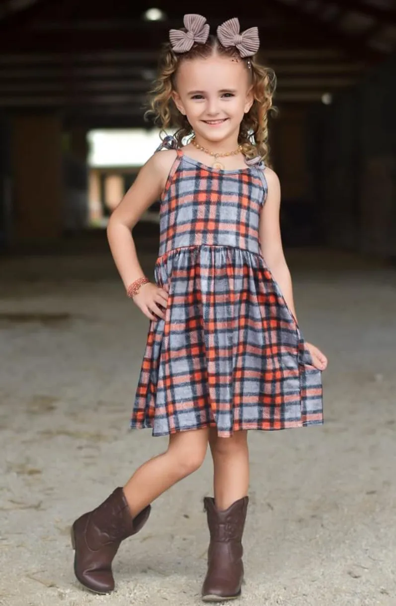 2 left! 3T & 4T ~ Jumper Dress ~ Cozy Fall Plaid