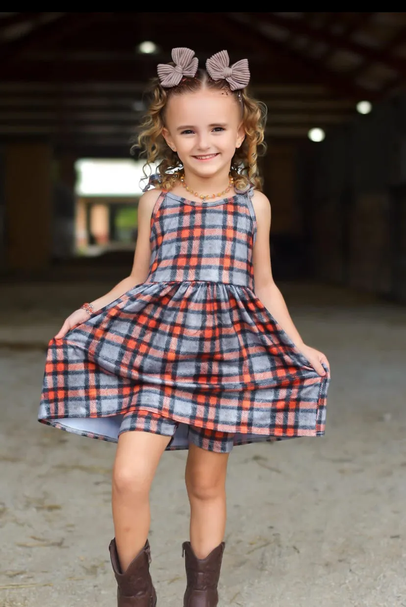 2 left! 3T & 4T ~ Jumper Dress ~ Cozy Fall Plaid