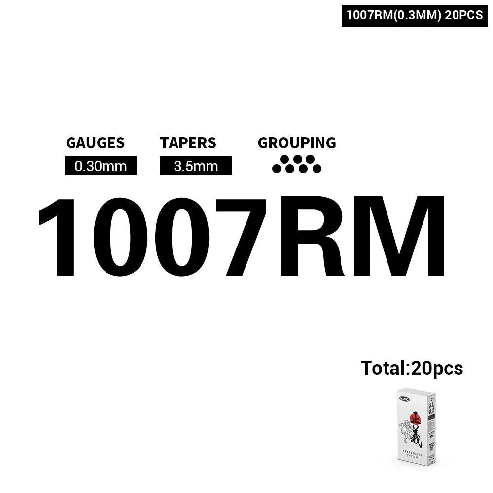 20 Red Tattoo Needles for Police Cartridge Machines