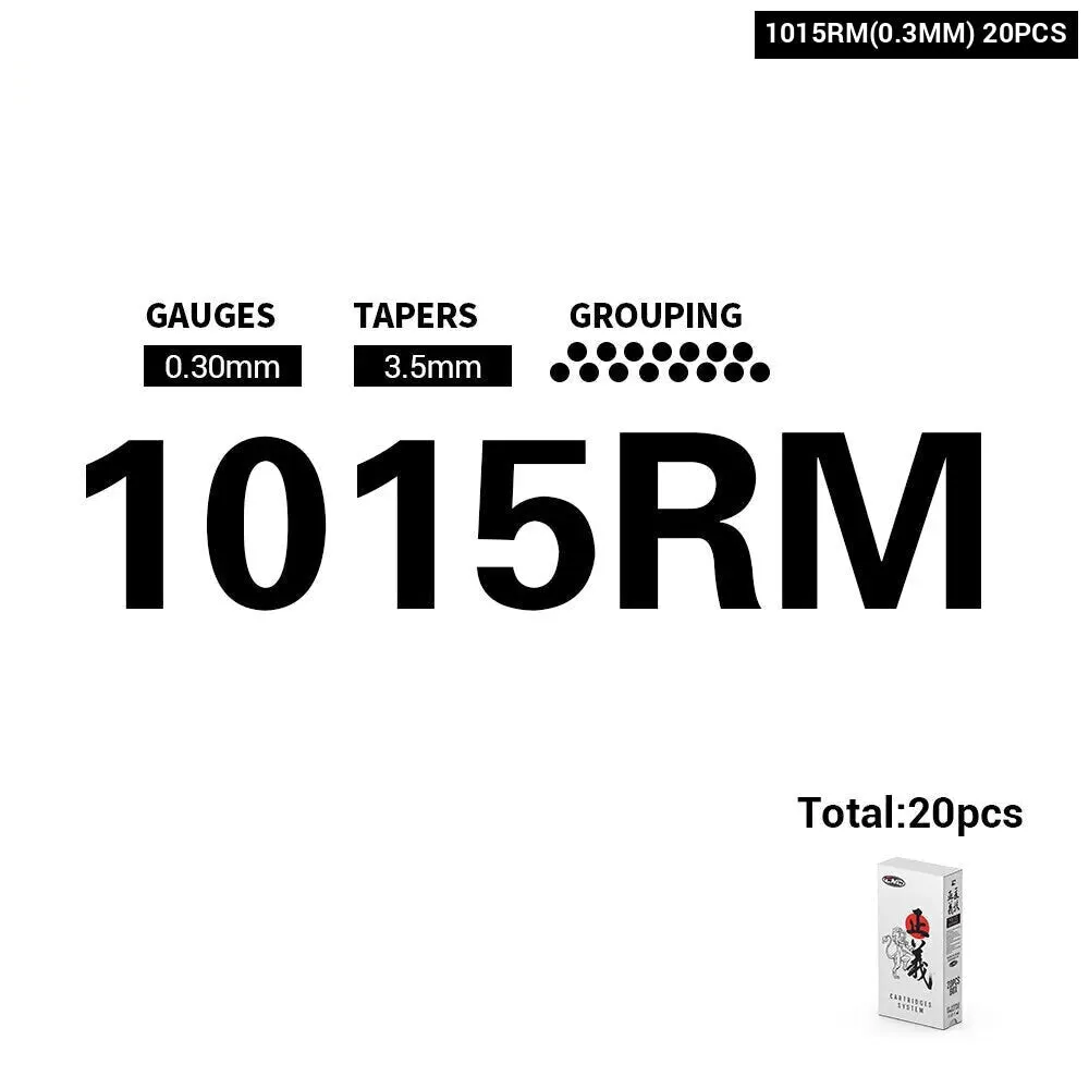 20 Red Tattoo Needles for Police Cartridge Machines