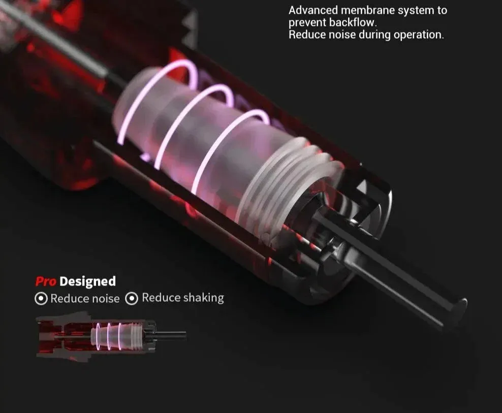 20 Red Tattoo Needles for Police Cartridge Machines