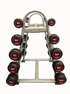 20LB-110LB Rubber EZ Curl Barbell Set