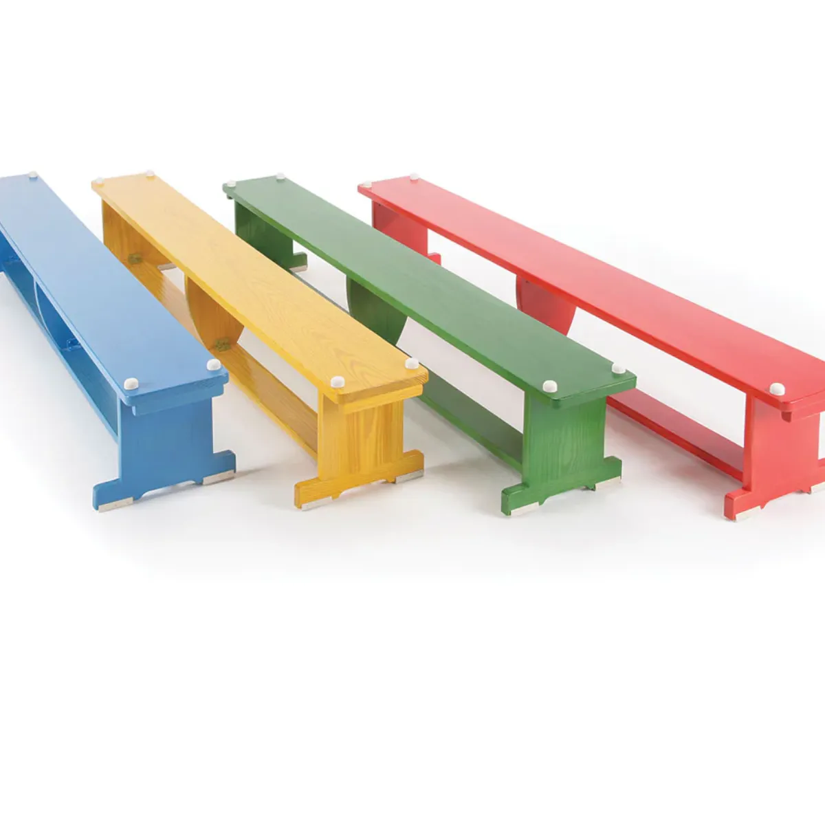 Activbench - Coloured Wooden Balance Benches L2m