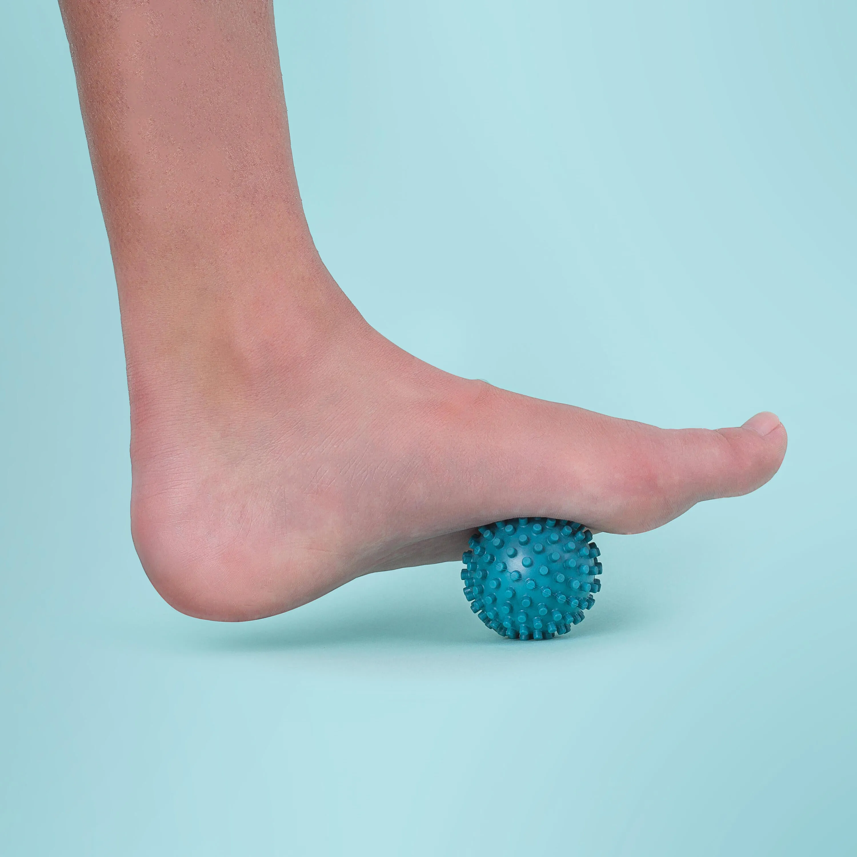 Acupressure massage ball DECATHLON, blue-gray