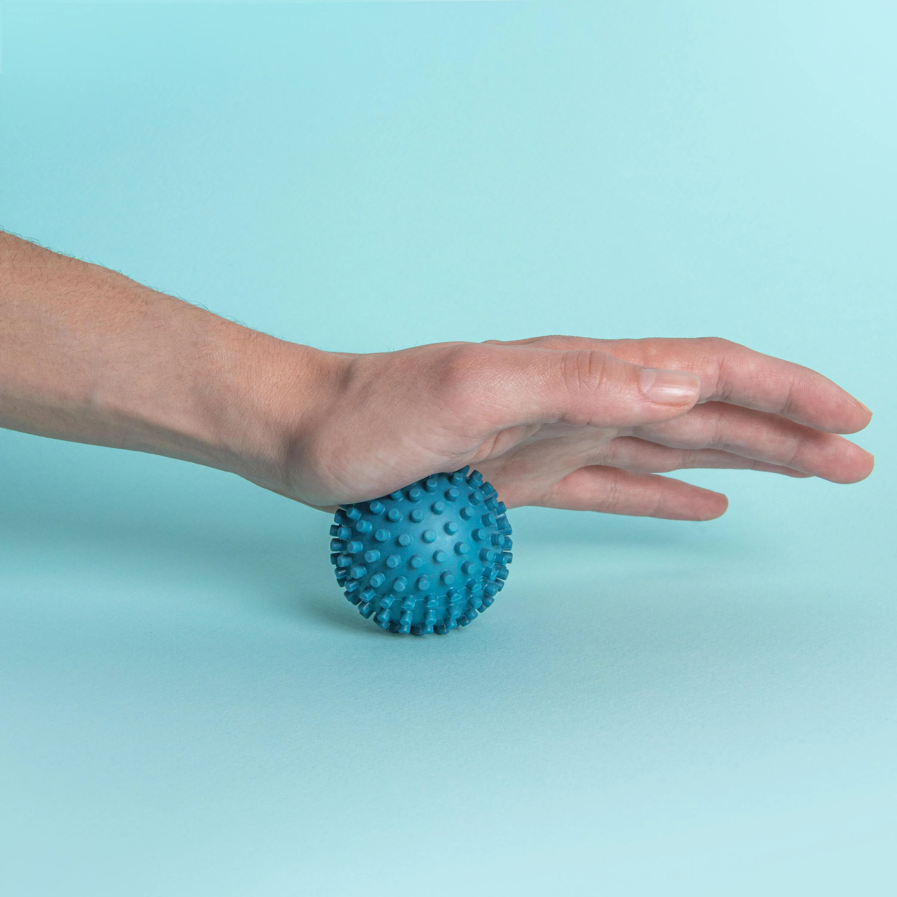 Acupressure massage ball DECATHLON, blue-gray