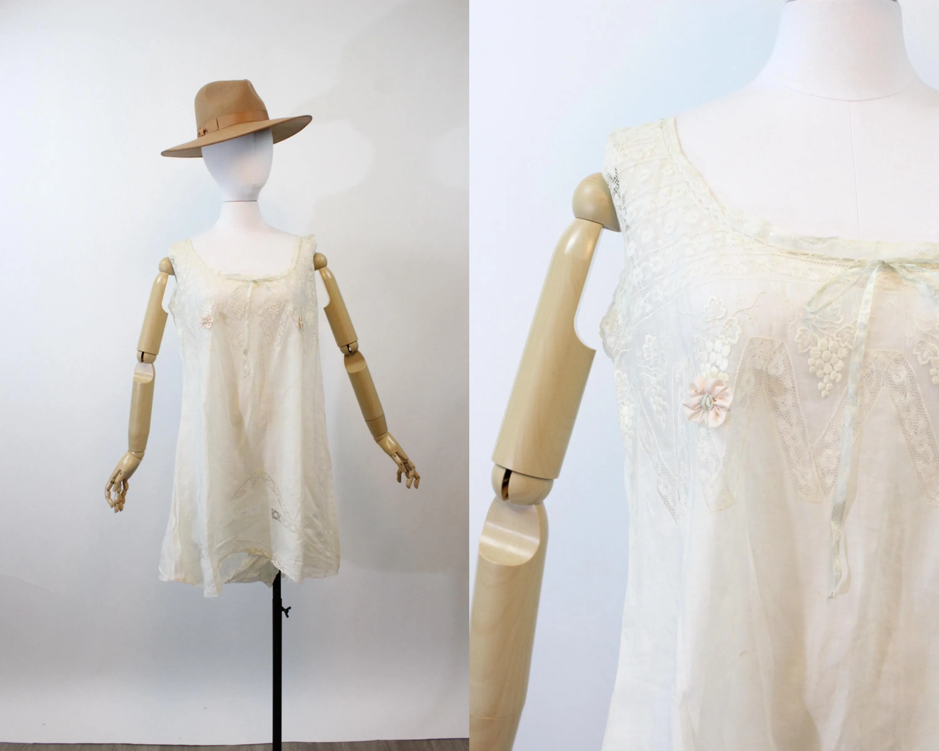 ANTIQUE STEP IN romper chemise lingerie medium large | new spring summer