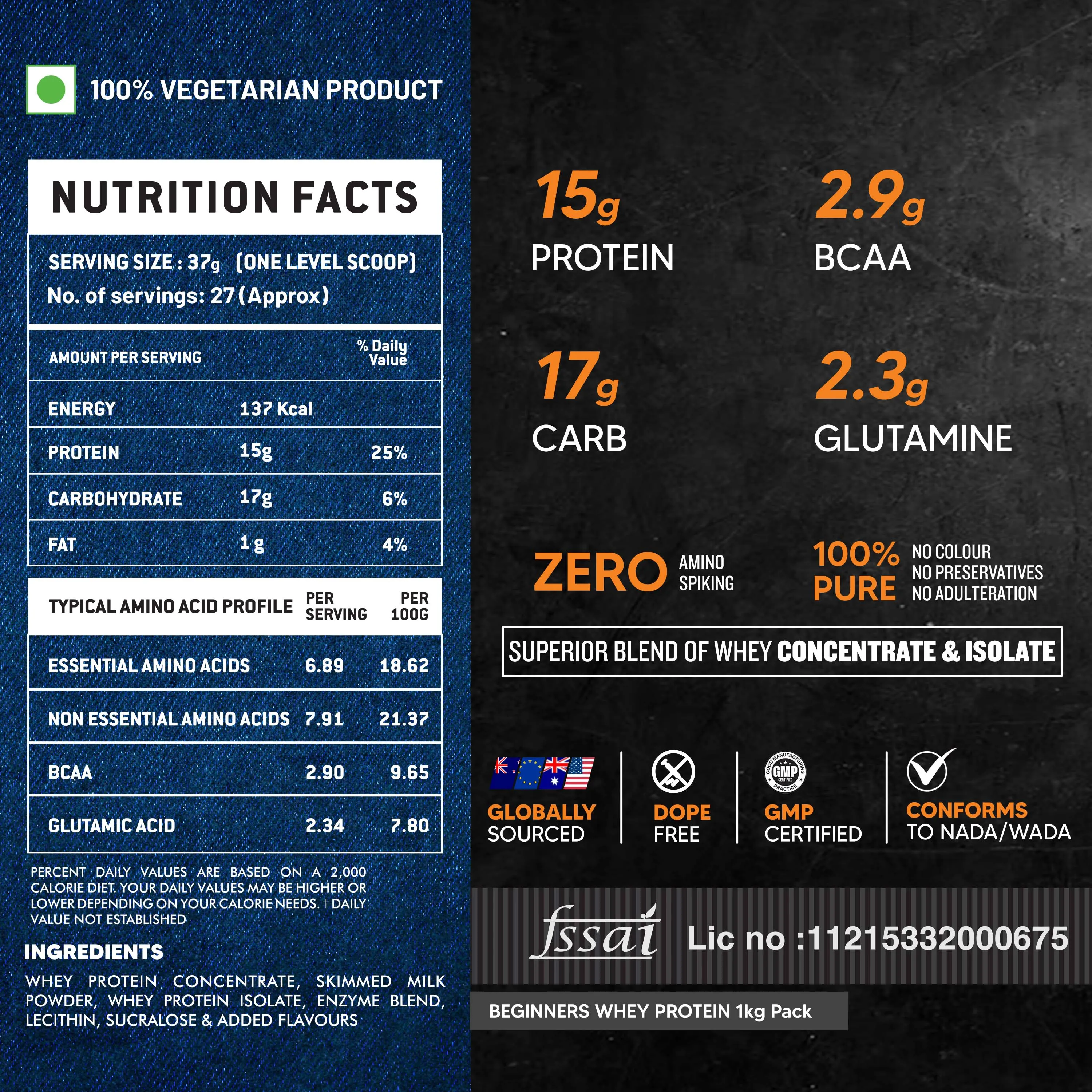 ATOM Beginners Whey Protein | Accelerates Muscle-building | Increases Body Strength