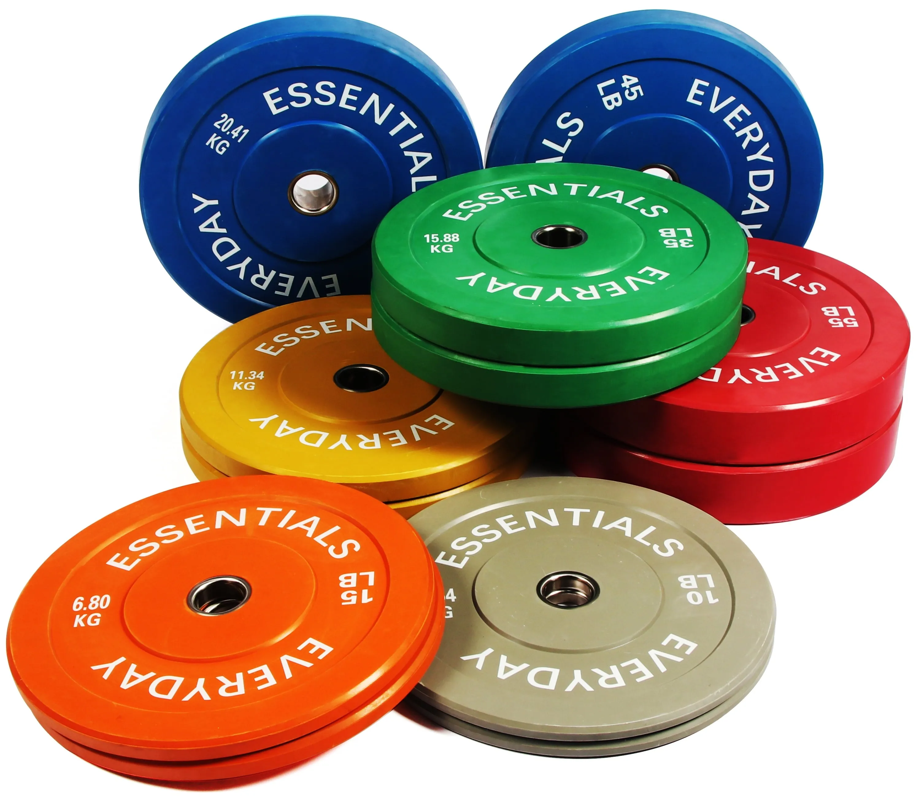 BalanceFrom Olympic Bumper Plate Weight Plate, 15 lbs Pair Color