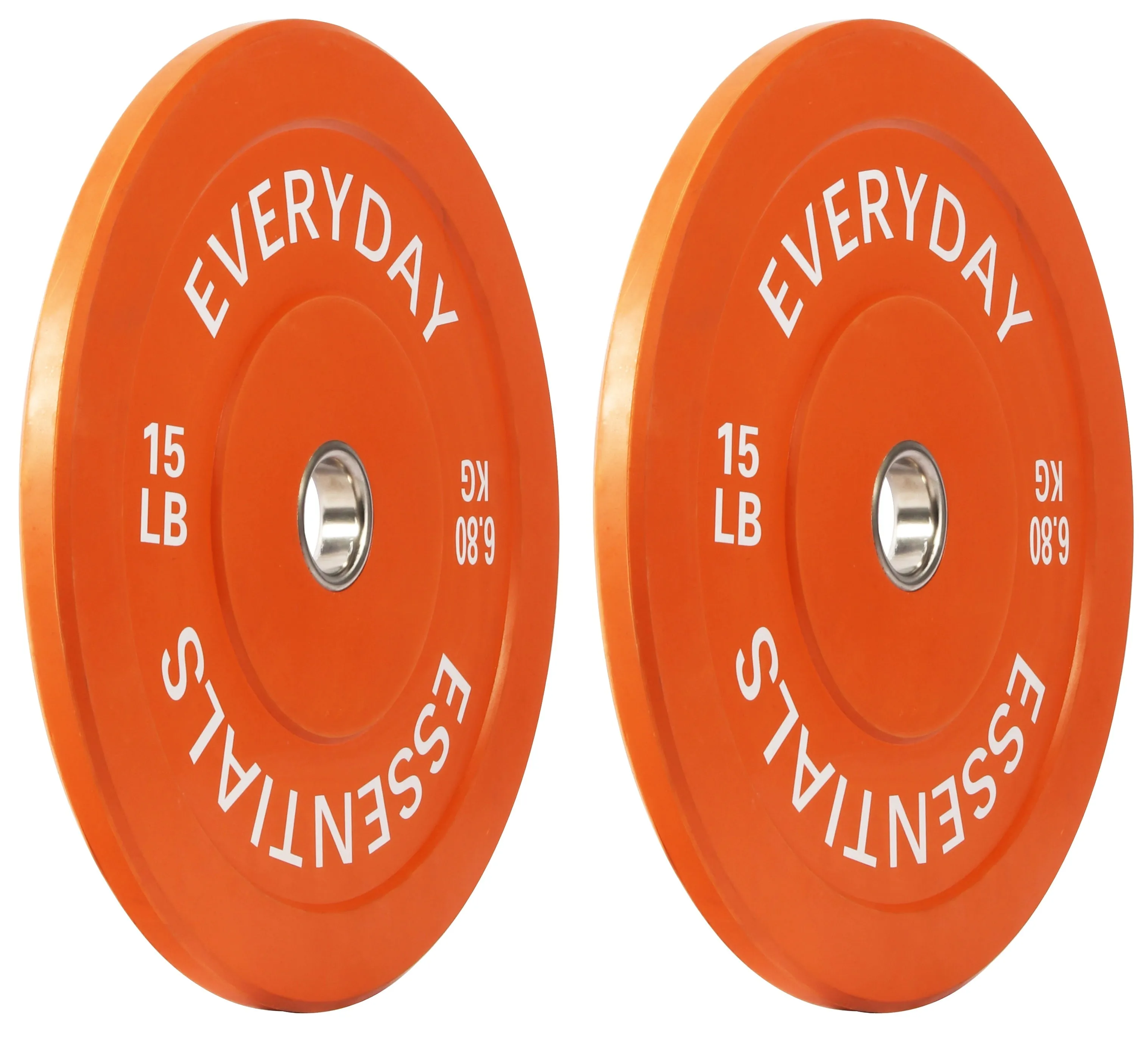 BalanceFrom Olympic Bumper Plate Weight Plate, 15 lbs Pair Color
