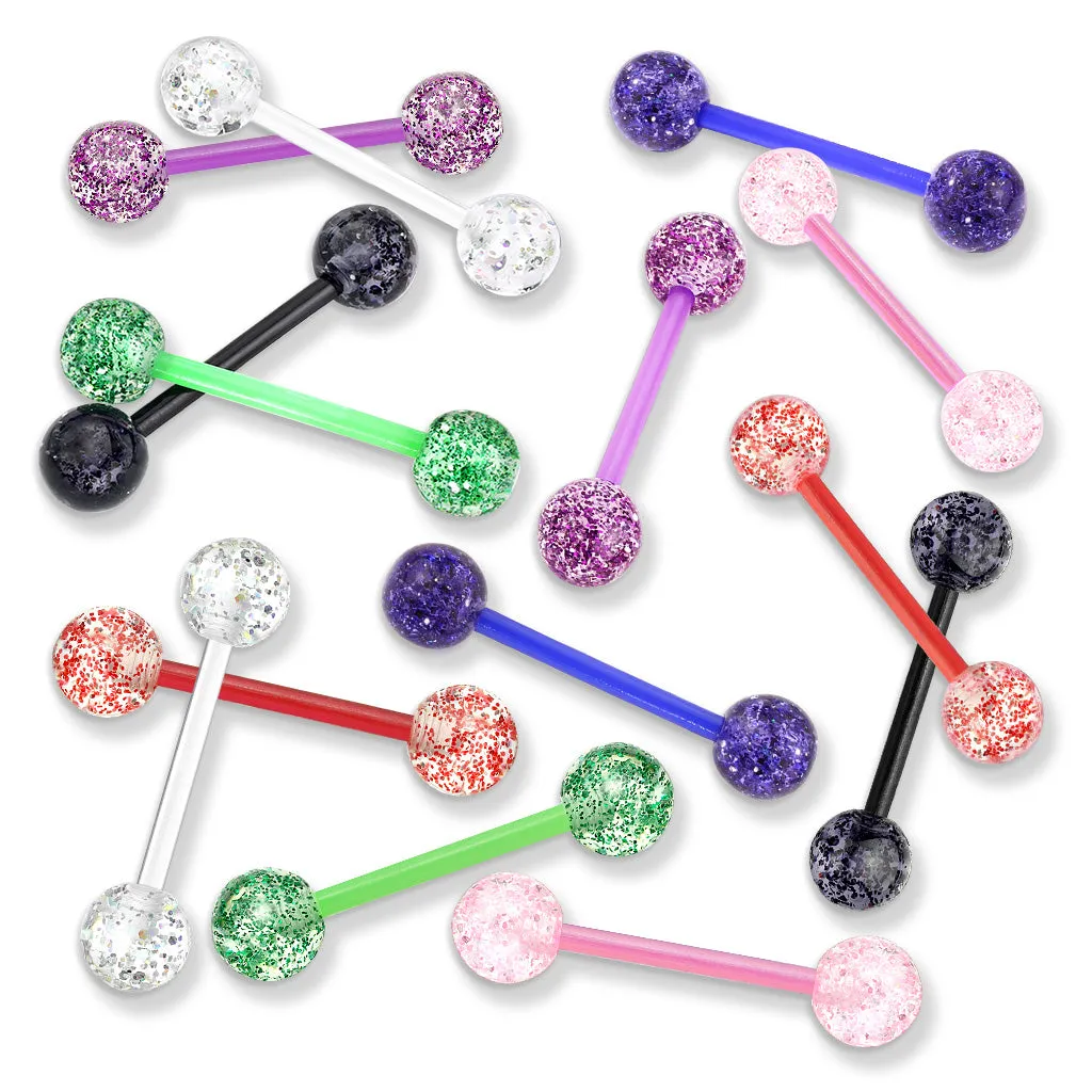 Bioflex Glitz Nips Glitter Flex Barbells