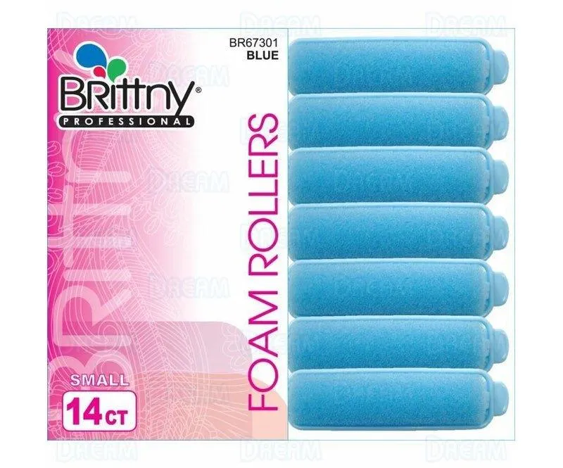 Brittny-Professional-Foam-Rollers-Blue-Small-14-Count