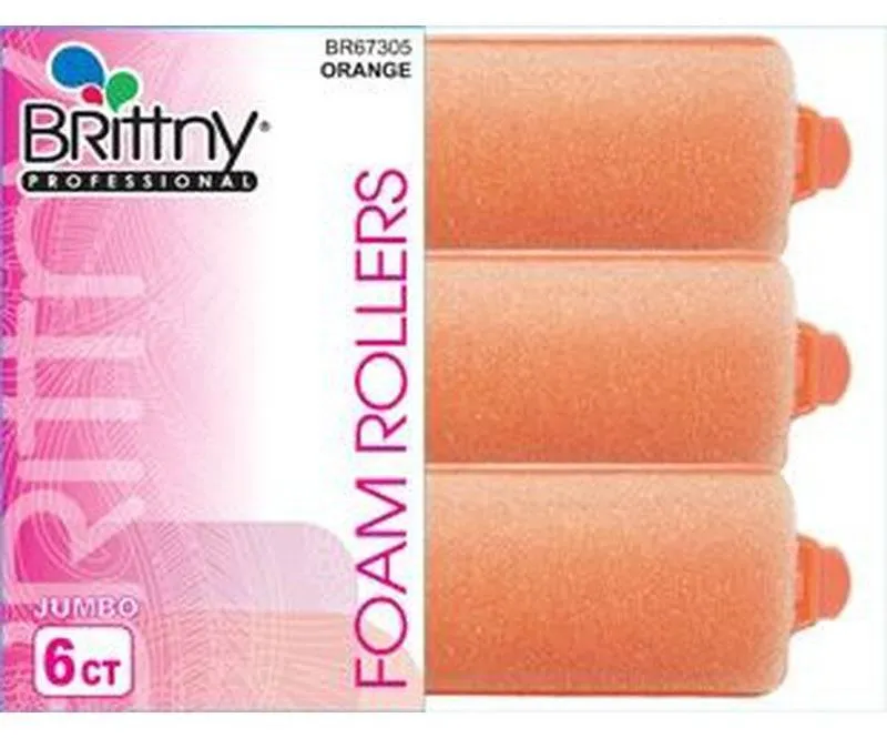 Brittny-Professional-Foam-Rollers-Orange-Jumbo-6-Count