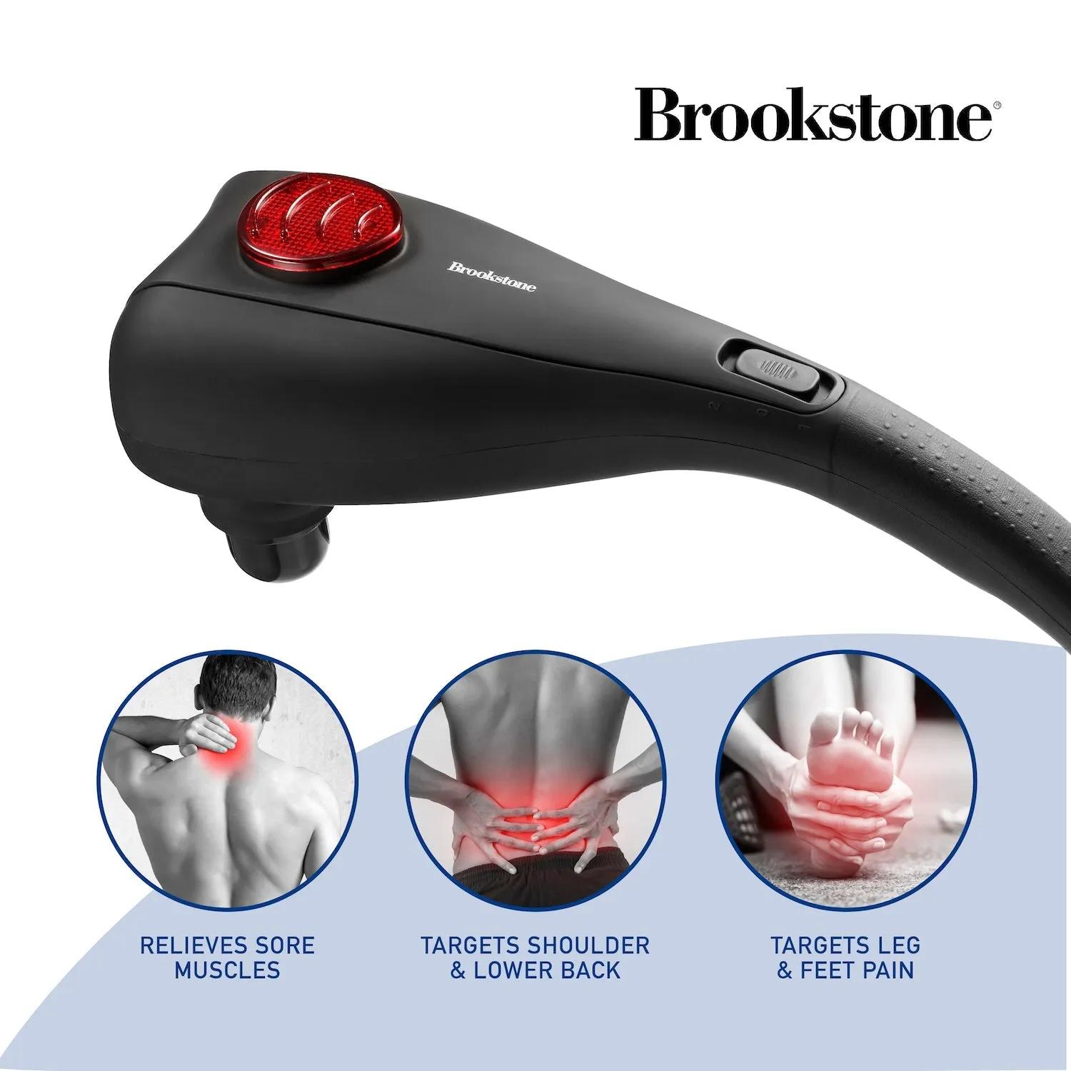 Brookstone Dual Head Percussion Massager