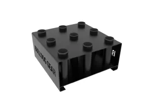 Bulldog Gear - Freestanding Vertical 9 Bar Holder Barbell Storage