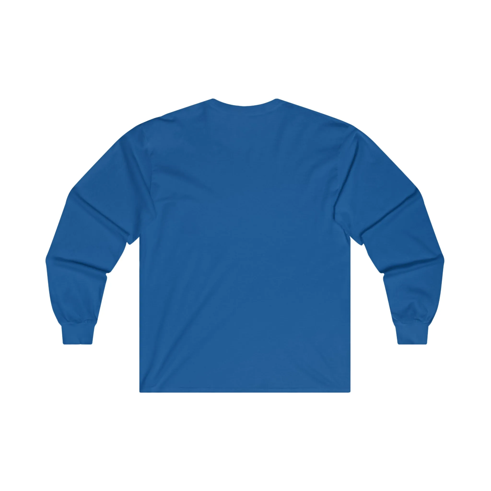 Coffee & Barbells - Unisex Ultra Cotton Long Sleeve Tee - White Front Logo Plain Back