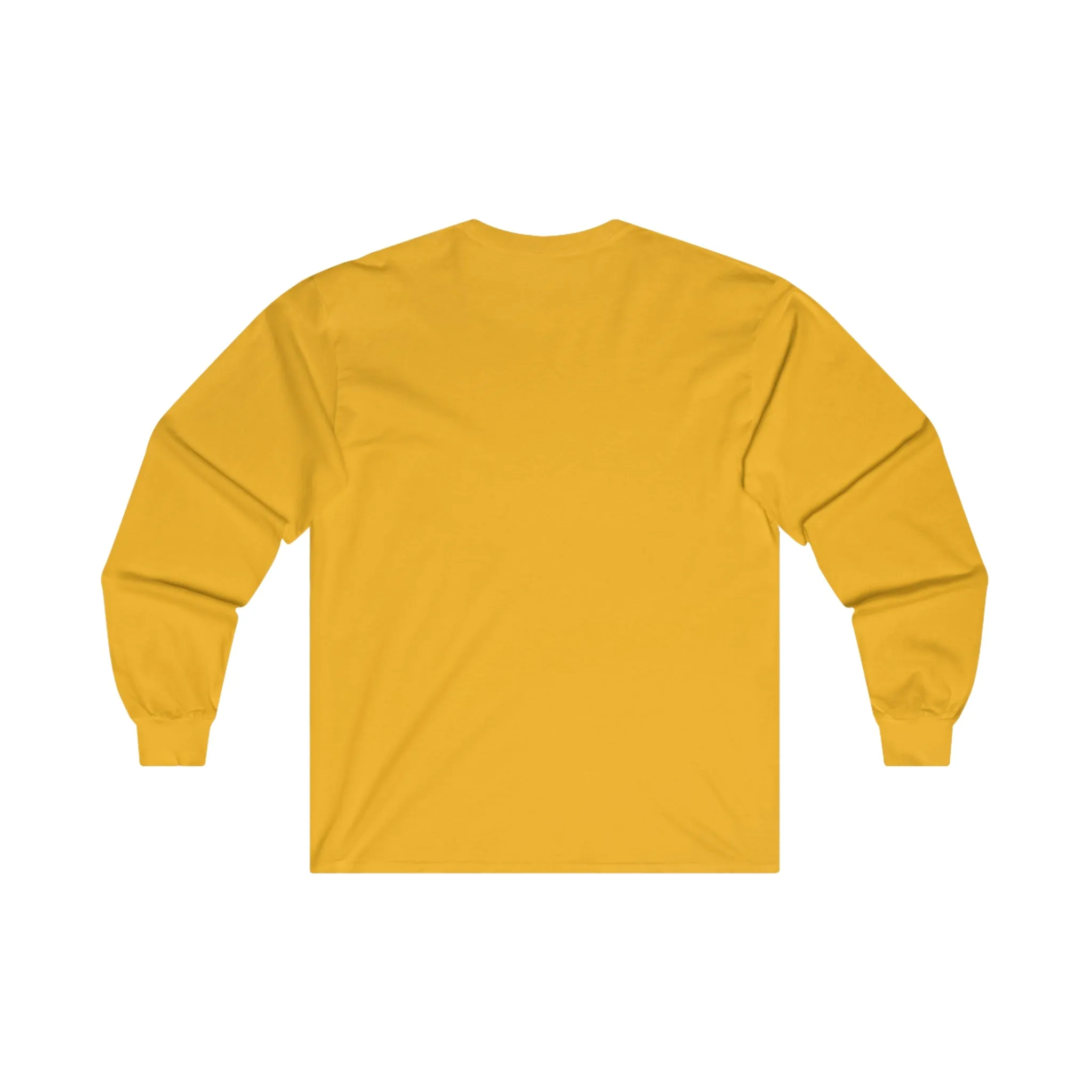 Coffee & Barbells - Unisex Ultra Cotton Long Sleeve Tee - White Front Logo Plain Back