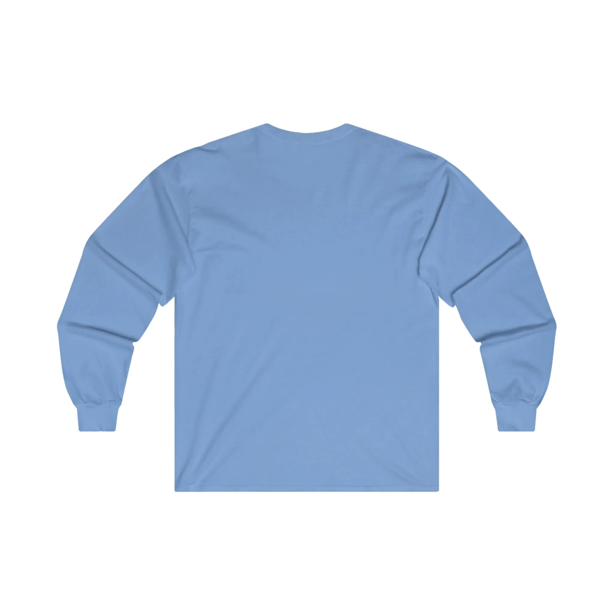 Coffee & Barbells - Unisex Ultra Cotton Long Sleeve Tee - White Front Logo Plain Back