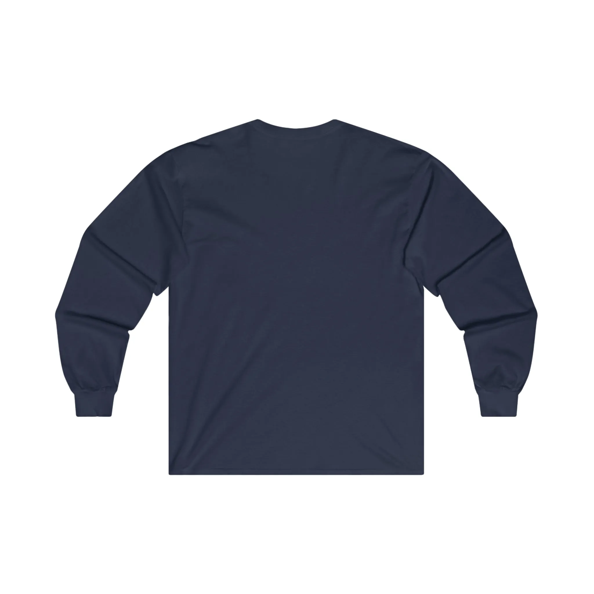 Coffee & Barbells - Unisex Ultra Cotton Long Sleeve Tee - White Front Logo Plain Back