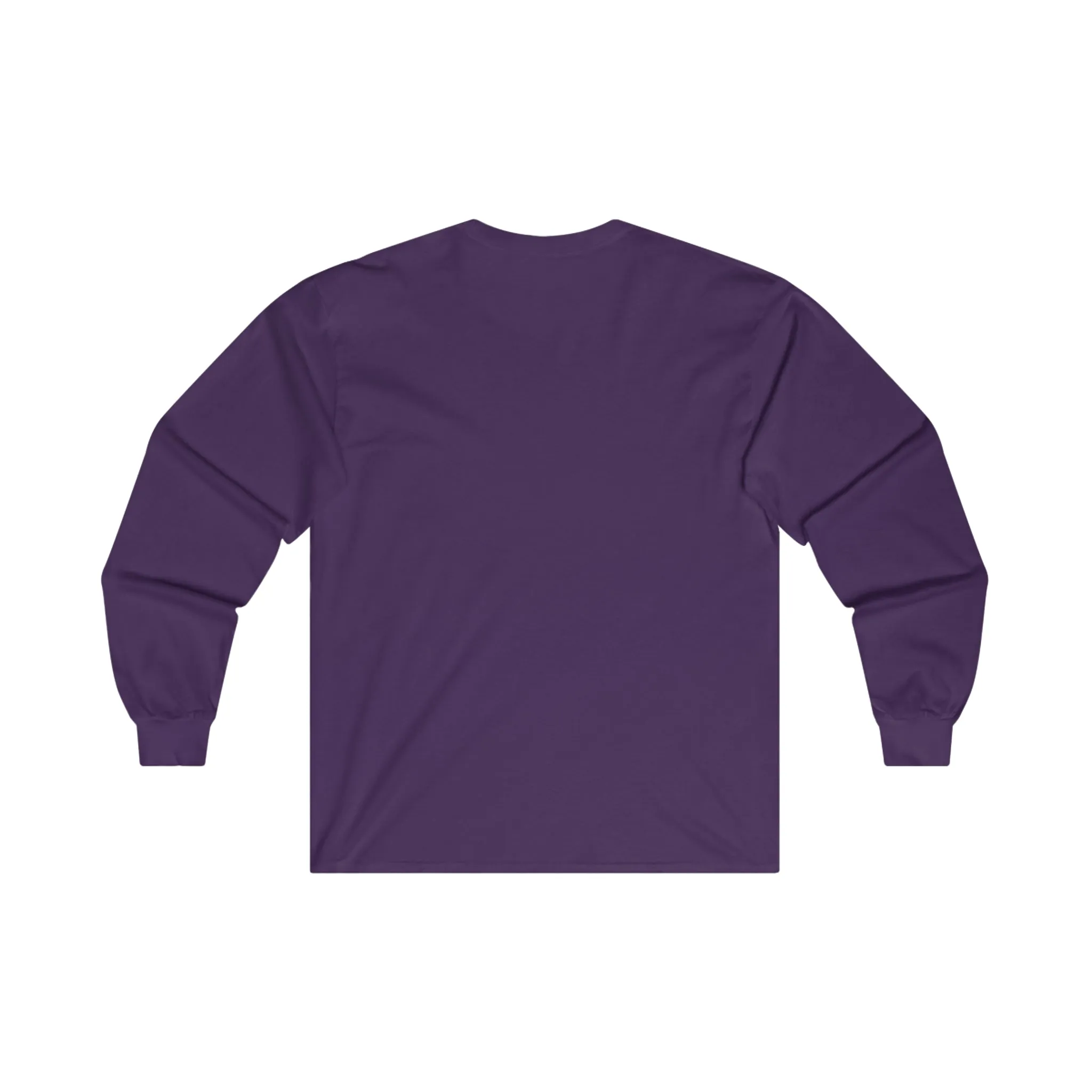 Coffee & Barbells - Unisex Ultra Cotton Long Sleeve Tee - White Front Logo Plain Back
