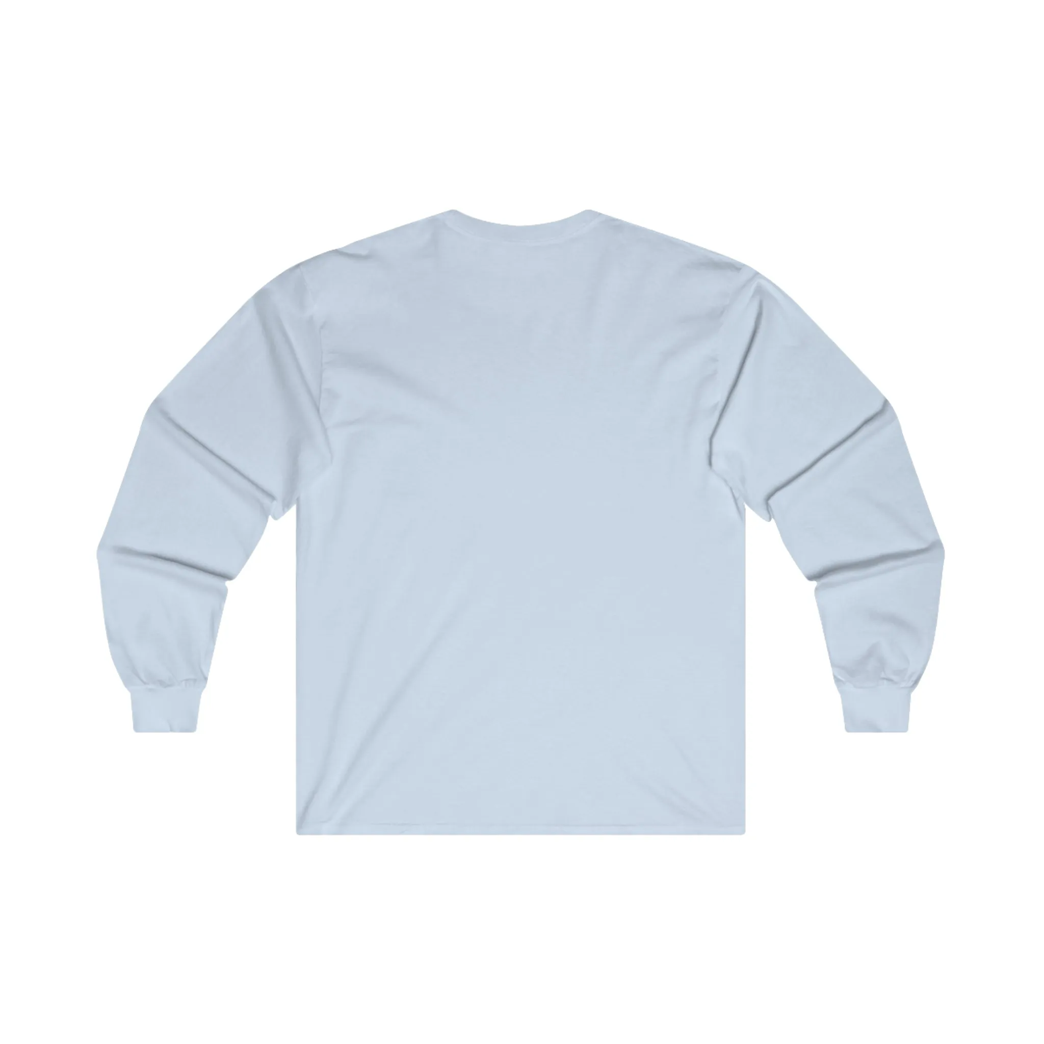 Coffee & Barbells - Unisex Ultra Cotton Long Sleeve Tee - White Front Logo Plain Back