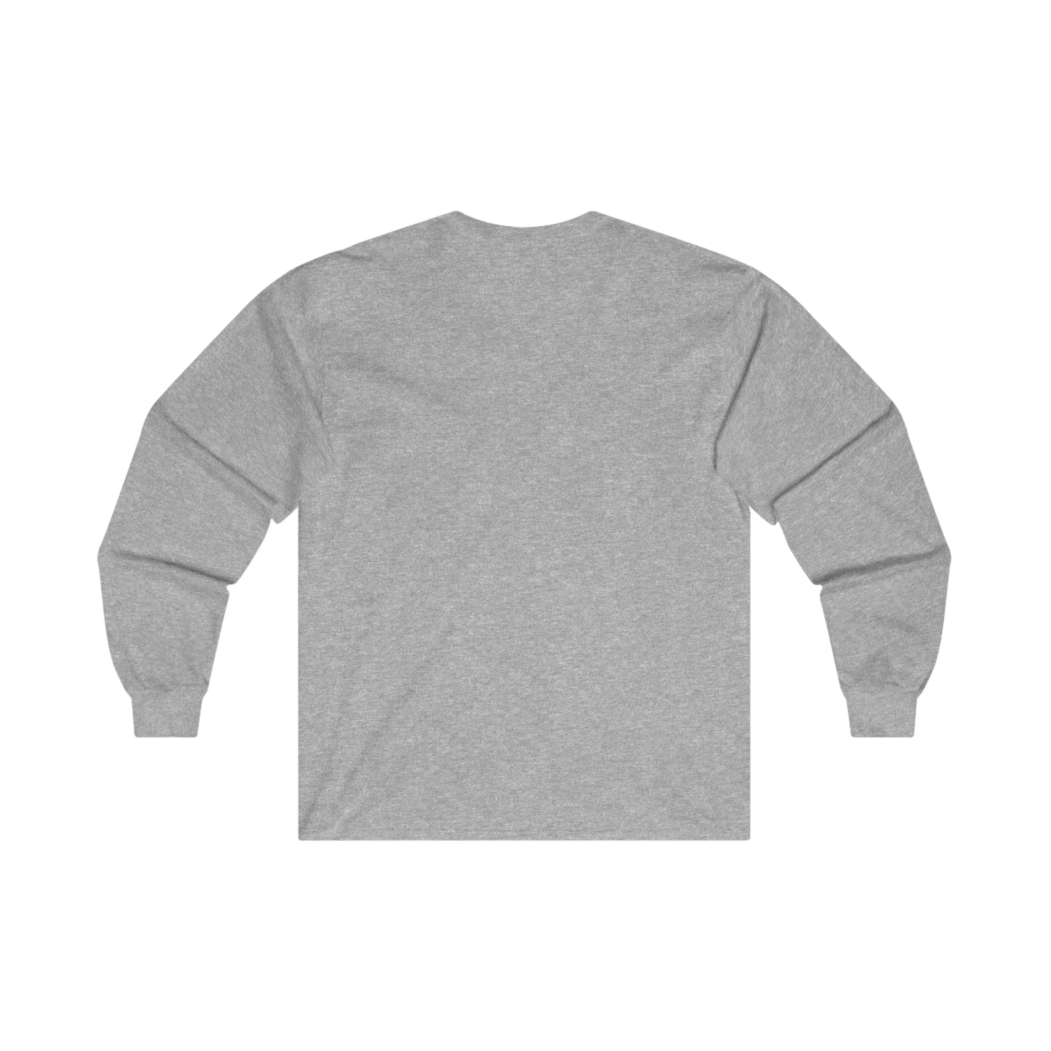 Coffee & Barbells - Unisex Ultra Cotton Long Sleeve Tee - White Front Logo Plain Back