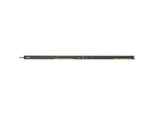 Eaton EMA112-10 Managed rack PDU, 0U, 5-15P input, 1.44 kW max, 120V, 12A, 10 ft cord, Single-phase, Black, Outlets: (16) 5-15R - NEMA 5-15P