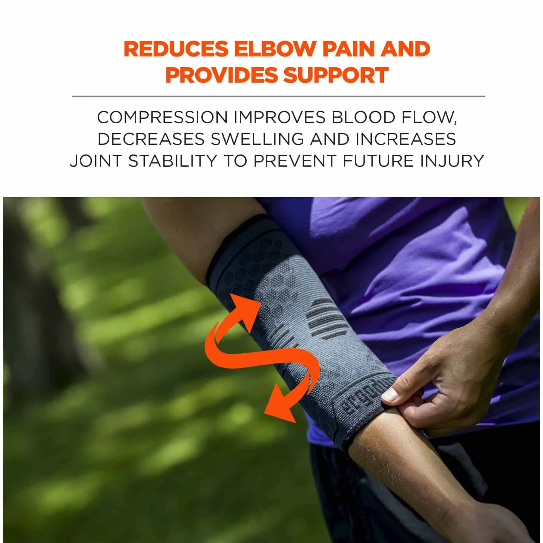 Ergodyne 16593 651 M Black Elbow Compression Sleeve