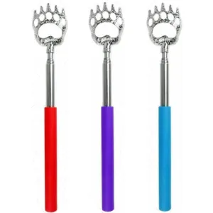 Extendable Claw Back Scratcher 42cm Assorted - Telescopic Handheld Scratching Tool for Itchy Relief