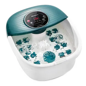 Foot Spa/Bath Massager with Heat, Bubbles, and Vibration, Digital Temperature Control, 16 Masssage Rollers with Mini Detachable Massage Points, Soothe and Comfort Feet