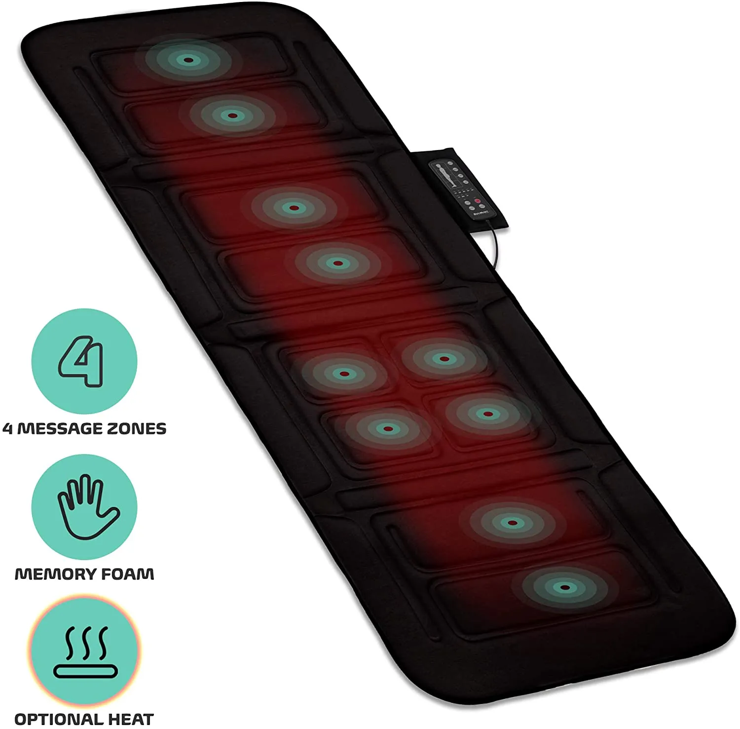 Full-Body Massage Mat, Black