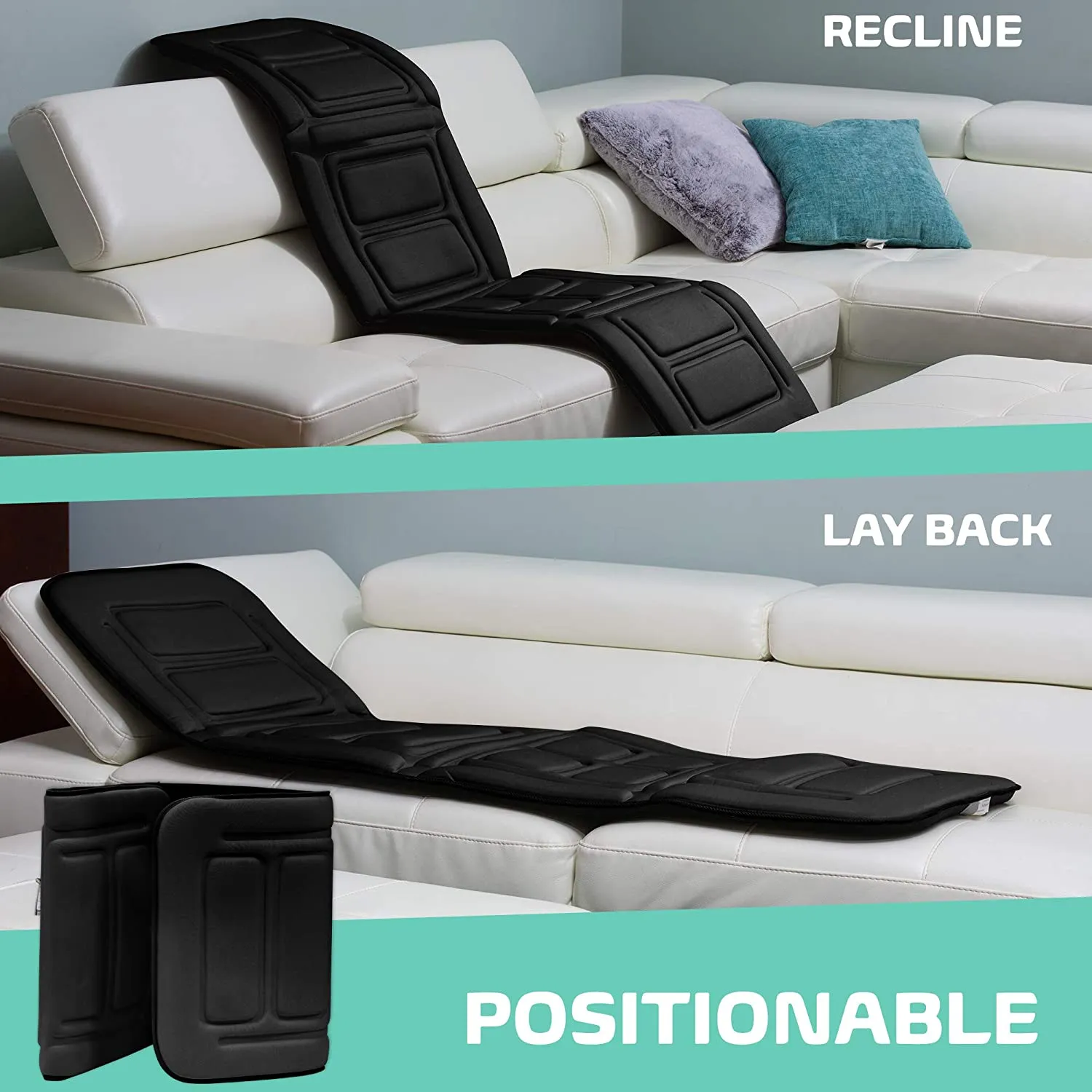 Full-Body Massage Mat, Black