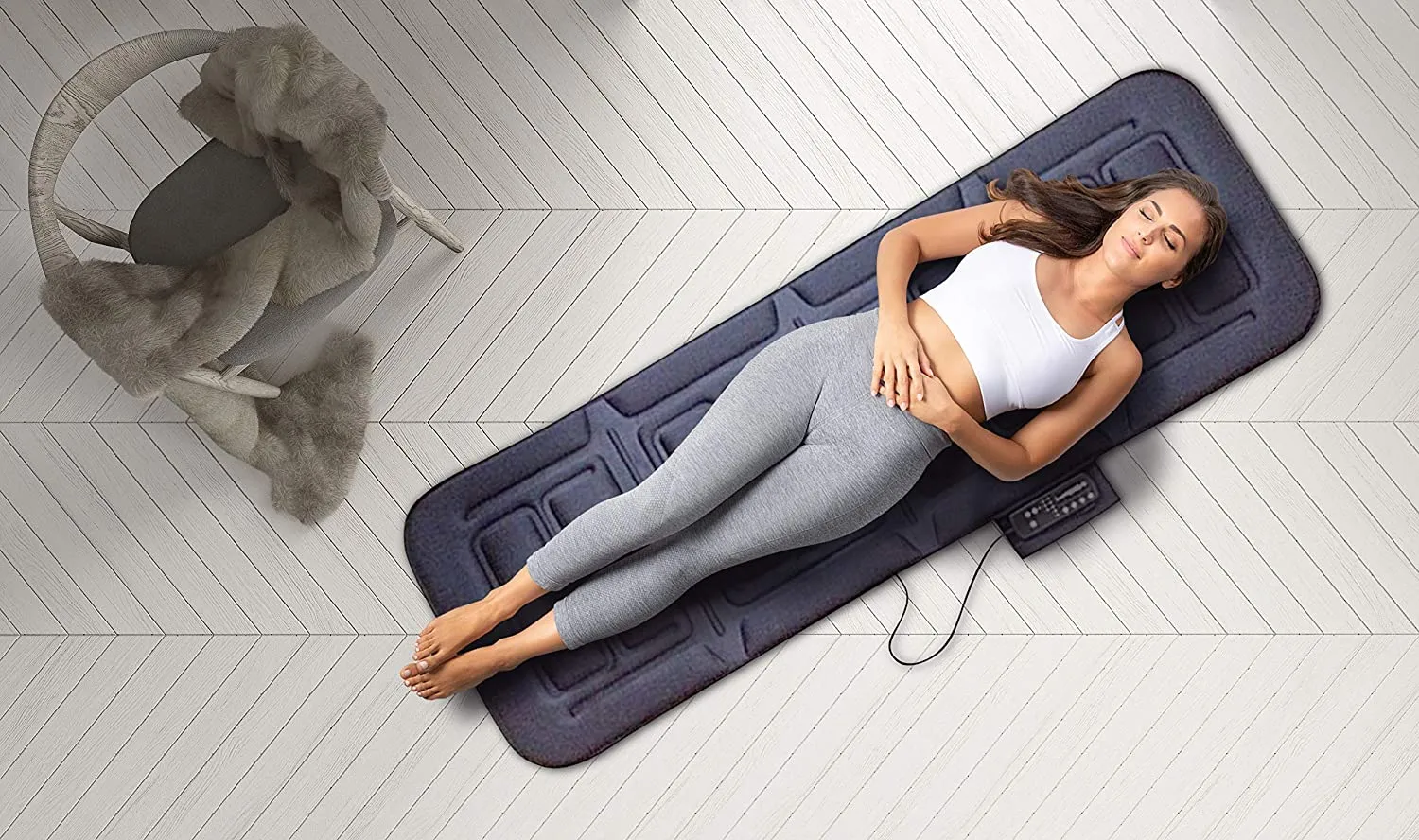 Full-Body Massage Mat, Black
