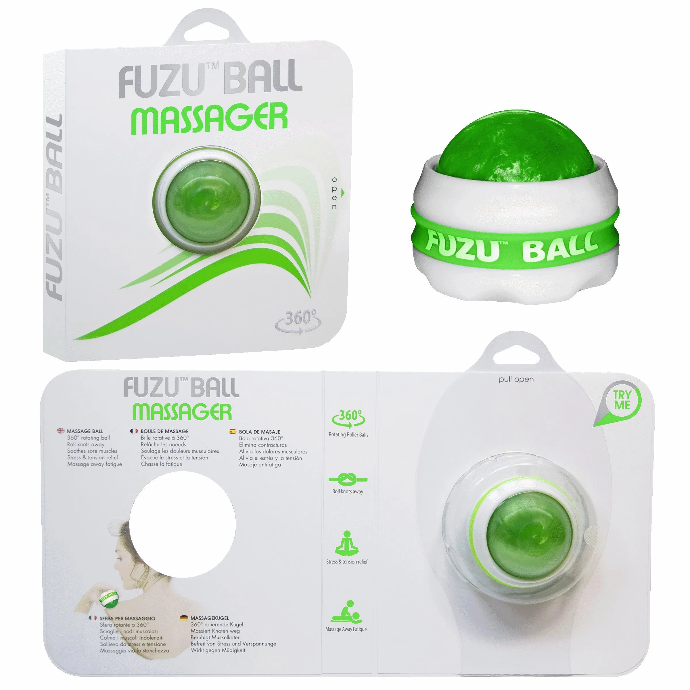 Fuzu Roller Ball Neon Green