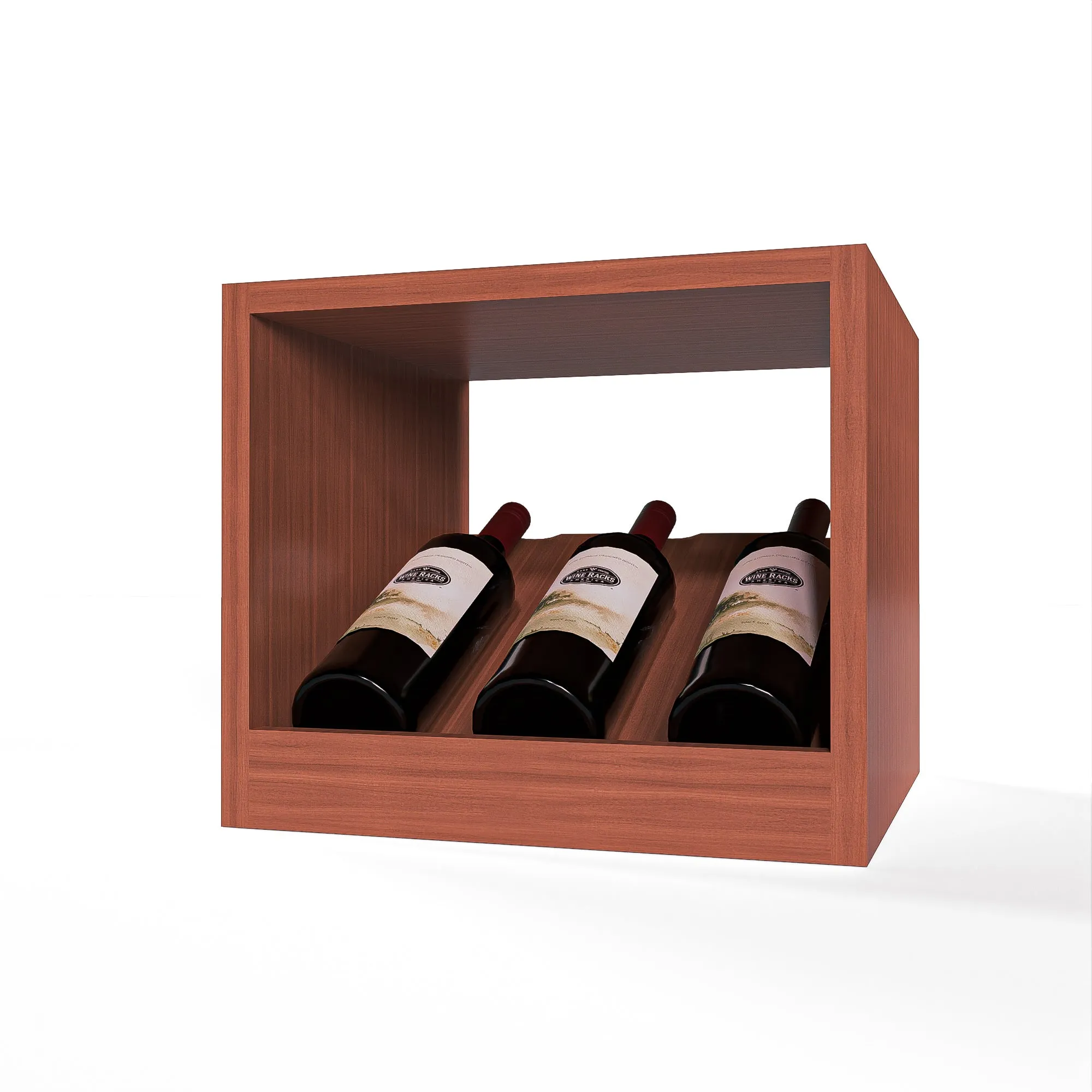 GrandCellar™ - 3 Column Full-Depth Elevated Cradle Display Row - 12"