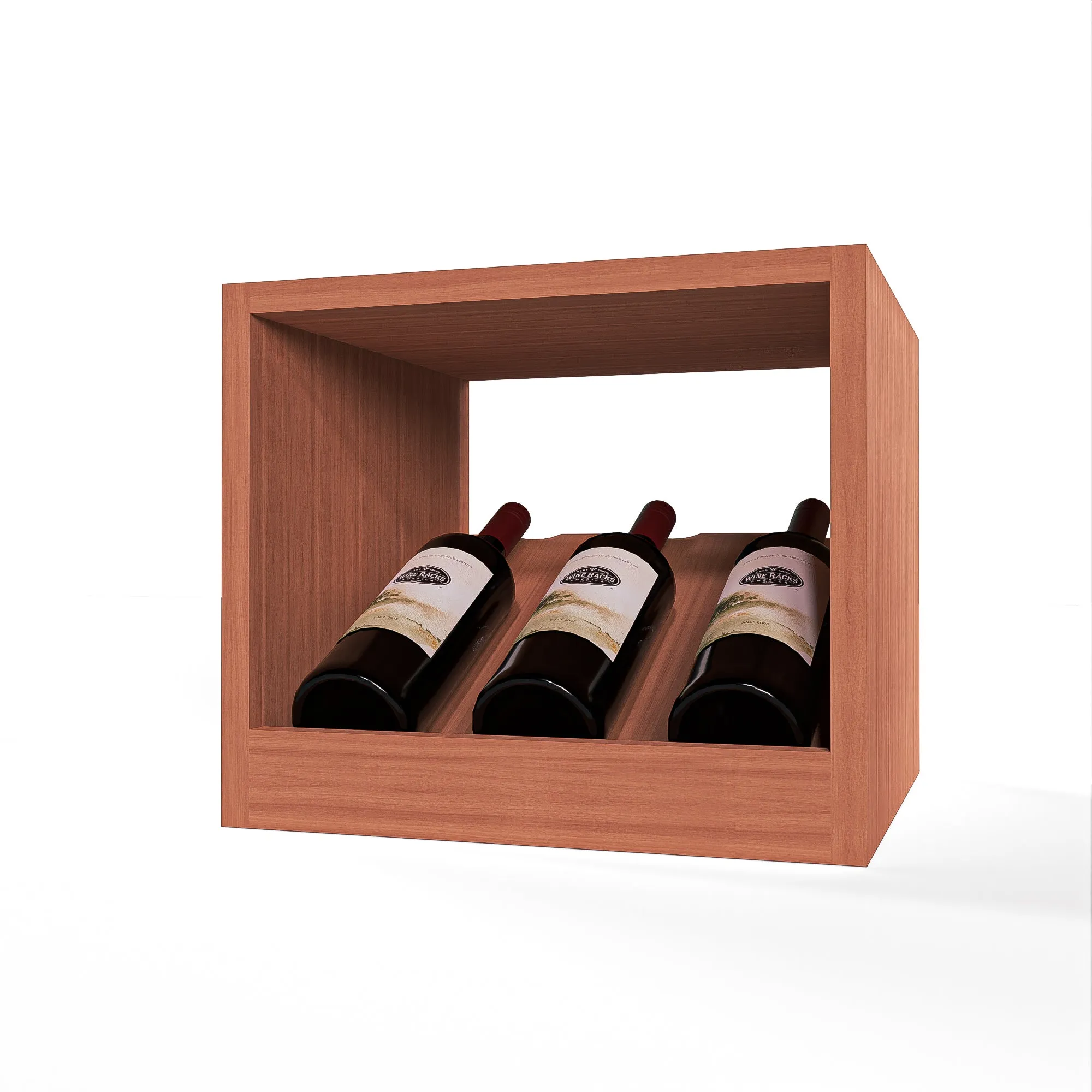 GrandCellar™ - 3 Column Full-Depth Elevated Cradle Display Row - 12"