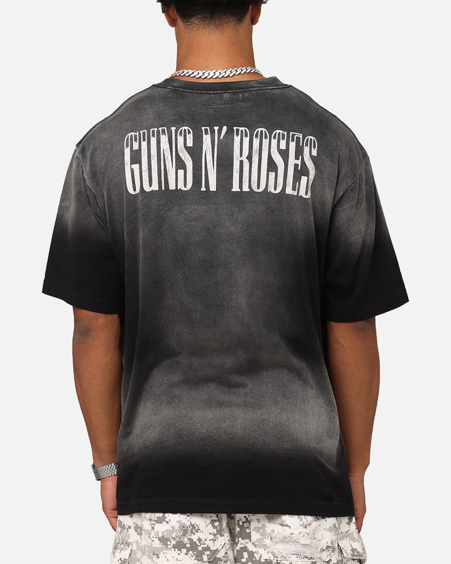 Guns N Roses LA Roses Vintage T-Shirt Washed Black