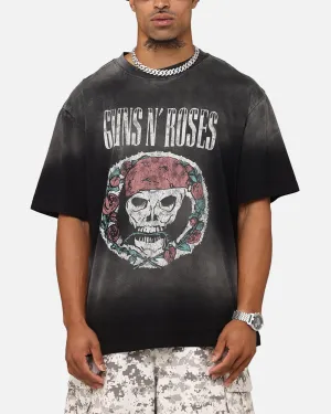 Guns N Roses LA Roses Vintage T-Shirt Washed Black