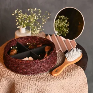 Handmade Sabai Grass Jewellery Box - Brown
