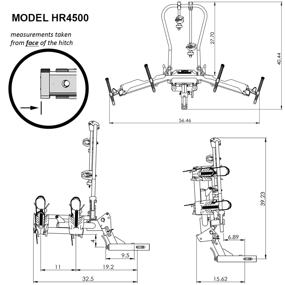 Hollywood Racks Destination E hitch rack for electric bikes