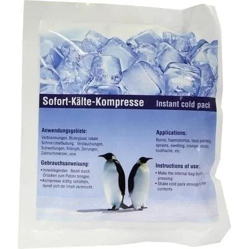 IMMEDIATE, COLD Compress, Quick, Burns Bruises Swellings sprain