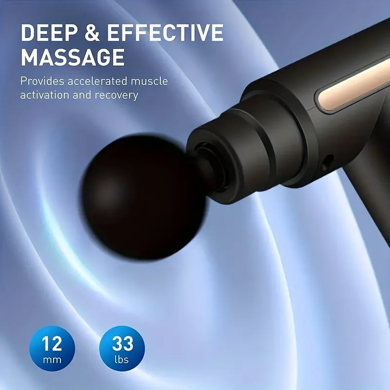 Instant Muscle Relief With Mini Massage Gun - 4 Interchangeable Heads For Targeted Pain Relief, Valentine's Day gift