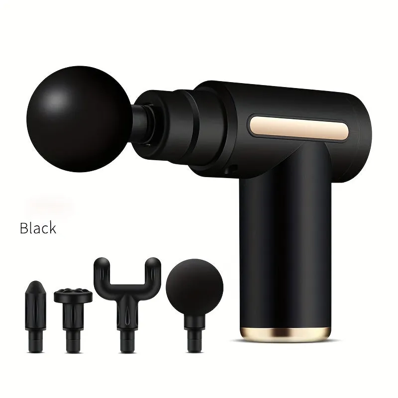 Instant Muscle Relief With Mini Massage Gun - 4 Interchangeable Heads For Targeted Pain Relief, Valentine's Day gift