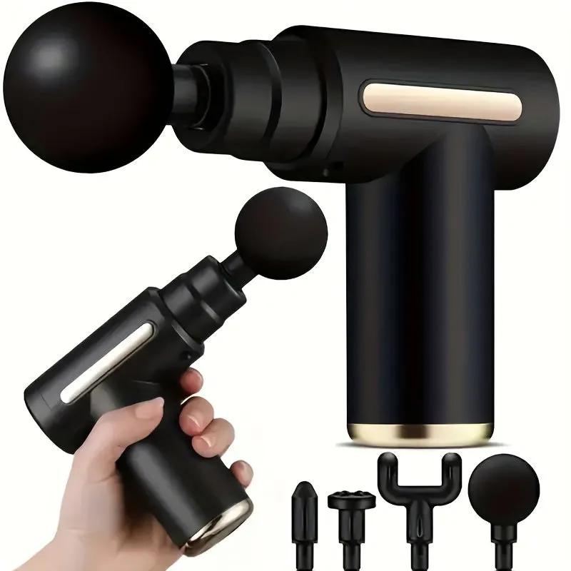Instant Muscle Relief With Mini Massage Gun - 4 Interchangeable Heads For Targeted Pain Relief, Valentine's Day gift