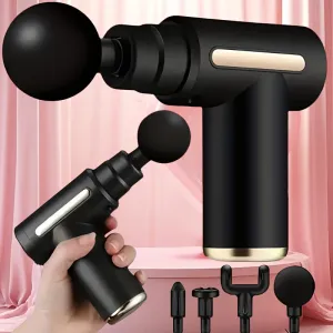 Instant Muscle Relief With Mini Massage Gun - 4 Interchangeable Heads For Targeted Pain Relief, Valentine's Day gift