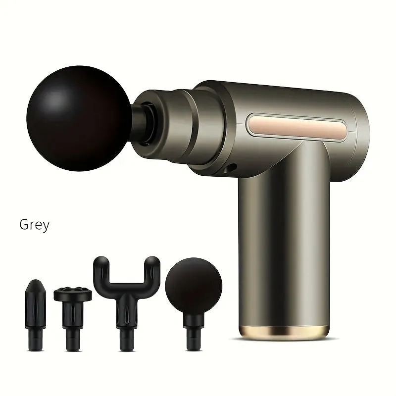 Instant Muscle Relief With Mini Massage Gun - 4 Interchangeable Heads For Targeted Pain Relief, Valentine's Day gift
